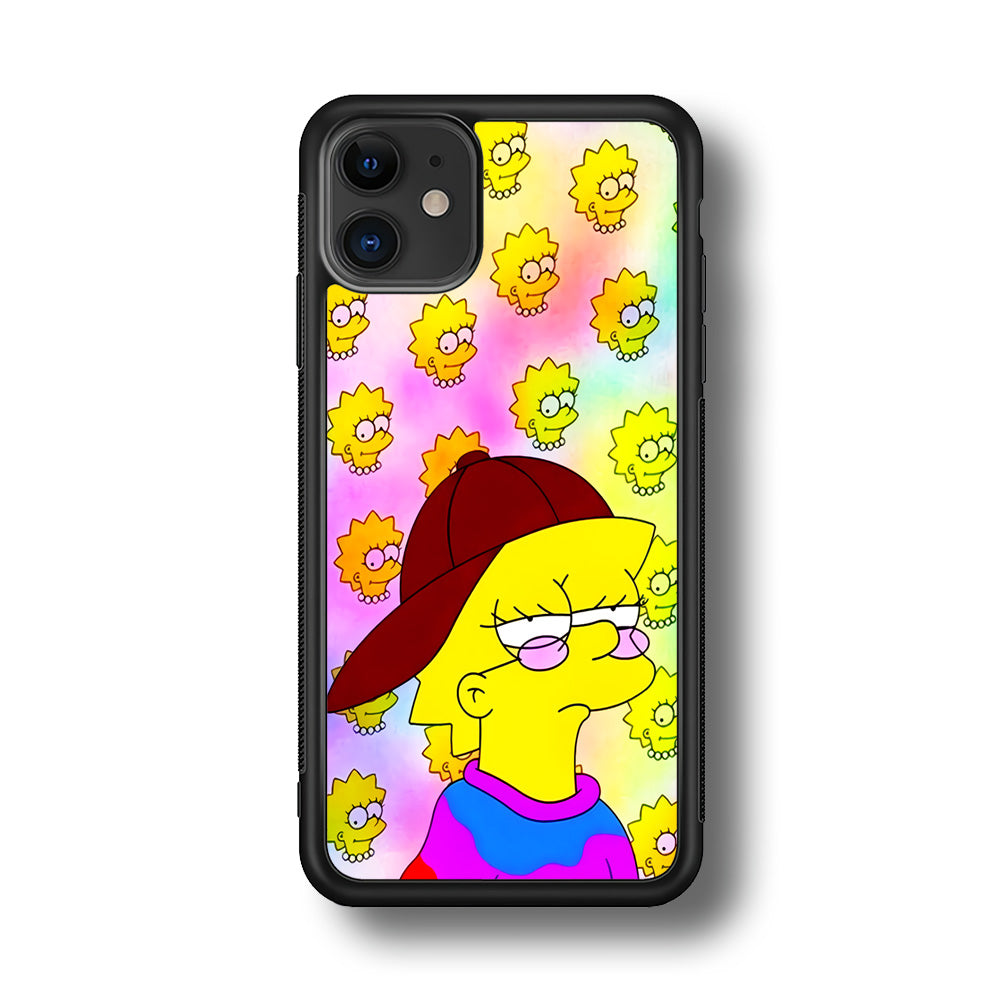 Lisa Simpson Hypebeast iPhone 11 Case-Phone Case-Rubber Black (2D Case)-Altracase