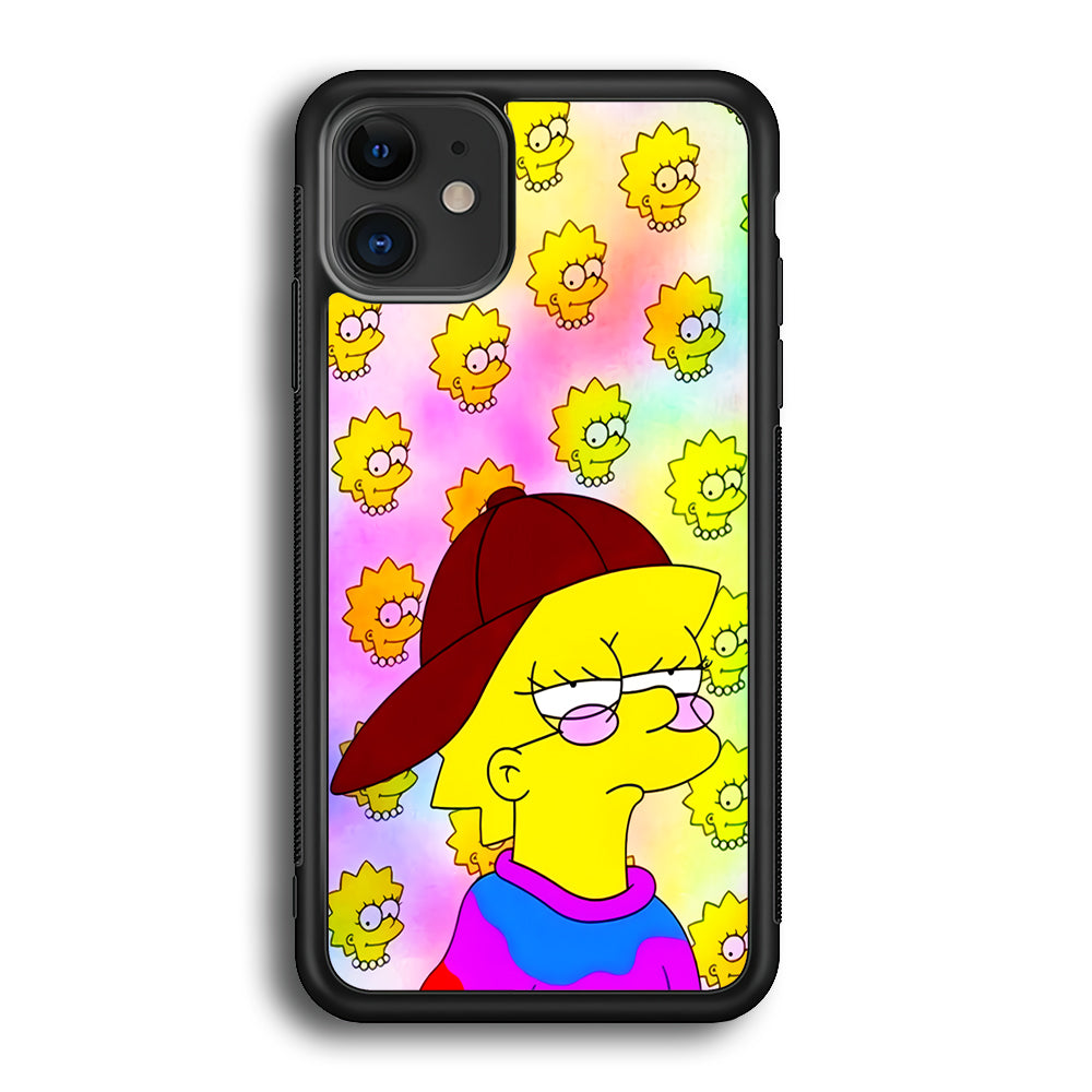 Lisa Simpson Hypebeast iPhone 12 Case-Phone Case-Rubber Black (2D Case)-Altracase