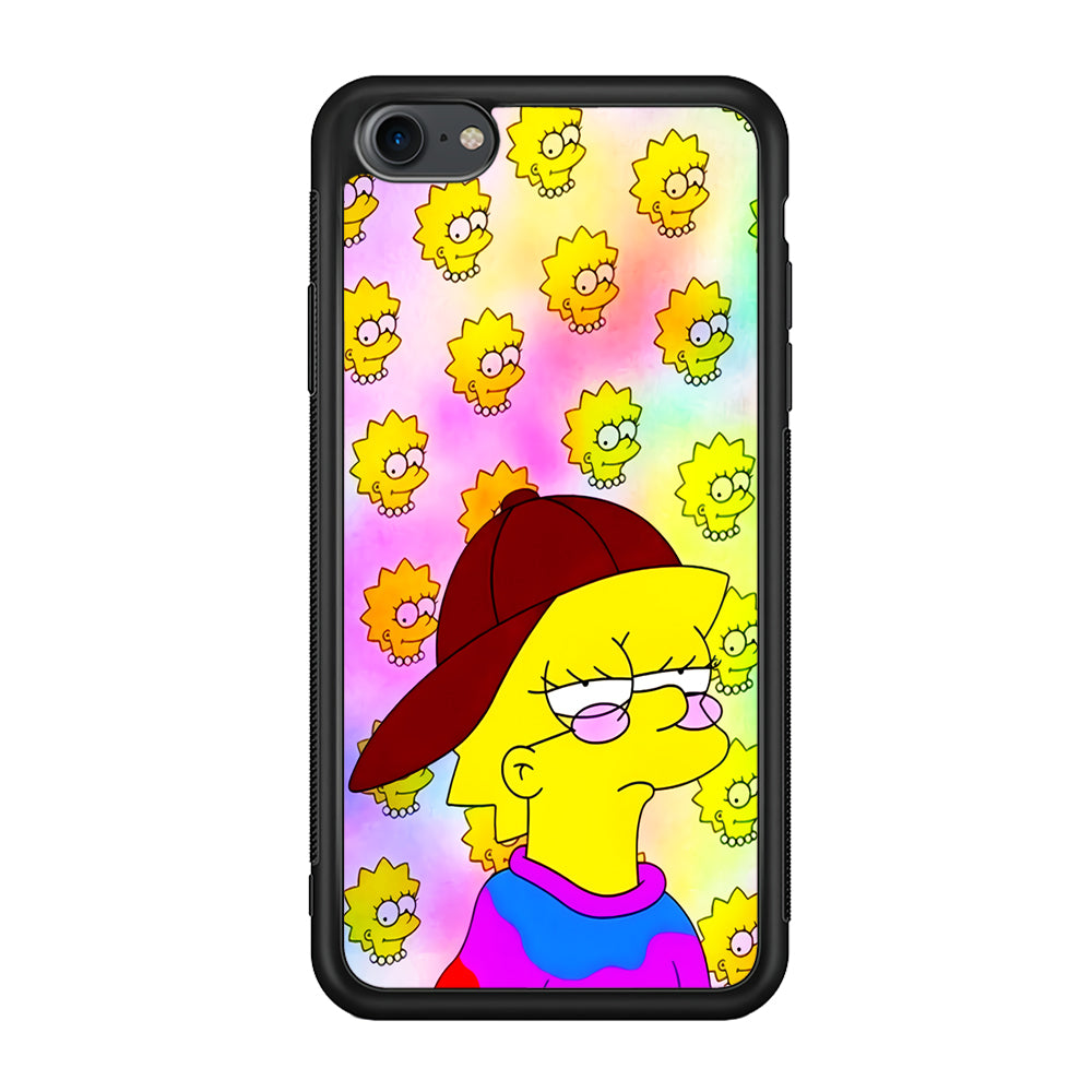 Lisa Simpson Hypebeast iPhone 7 Case-Phone Case-Rubber Black (2D Case)-Altracase