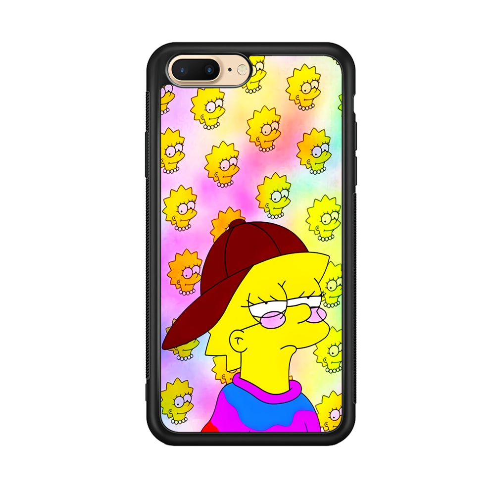 Lisa Simpson Hypebeast iPhone 7 Plus Case-Phone Case-Rubber Black (2D Case)-Altracase