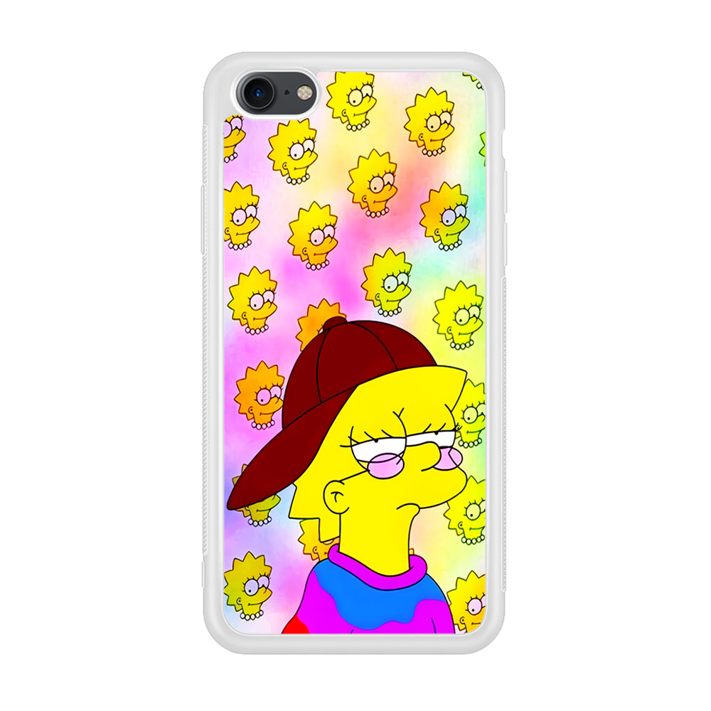 Lisa Simpson Hypebeast iPhone 7 Case-Phone Case-Rubber White (2D Case)-Altracase