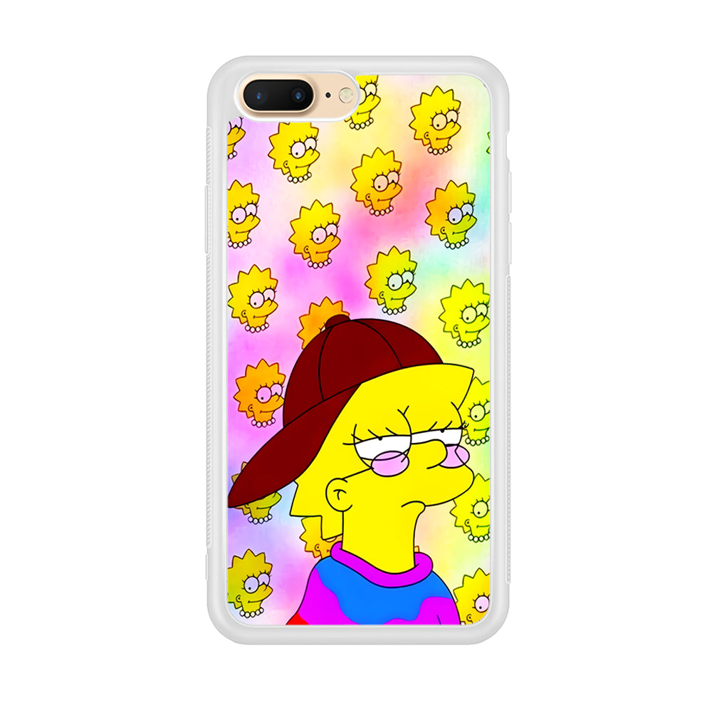 Lisa Simpson Hypebeast iPhone 7 Plus Case-Phone Case-Rubber White (2D Case)-Altracase