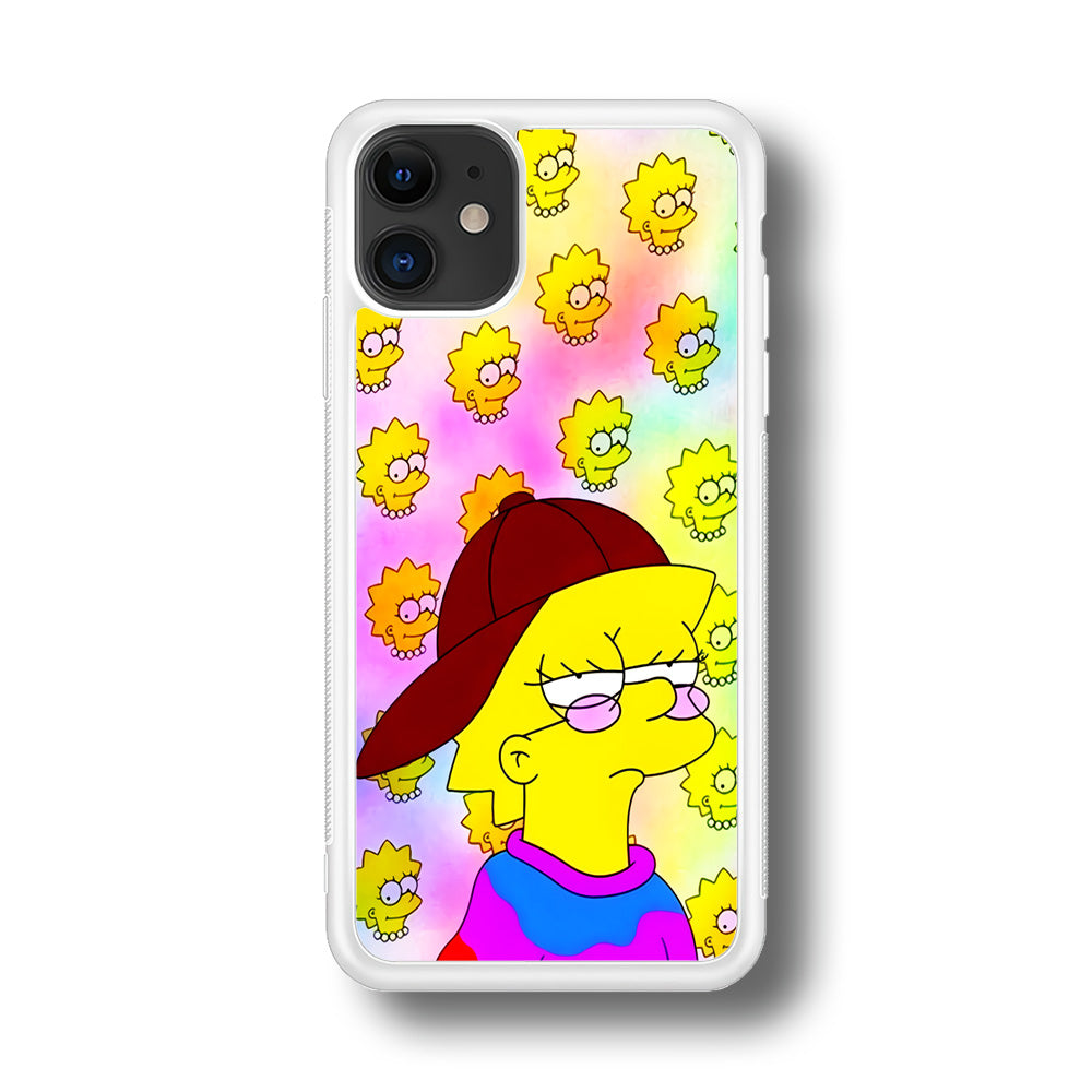 Lisa Simpson Hypebeast iPhone 11 Case-Phone Case-Rubber White (2D Case)-Altracase