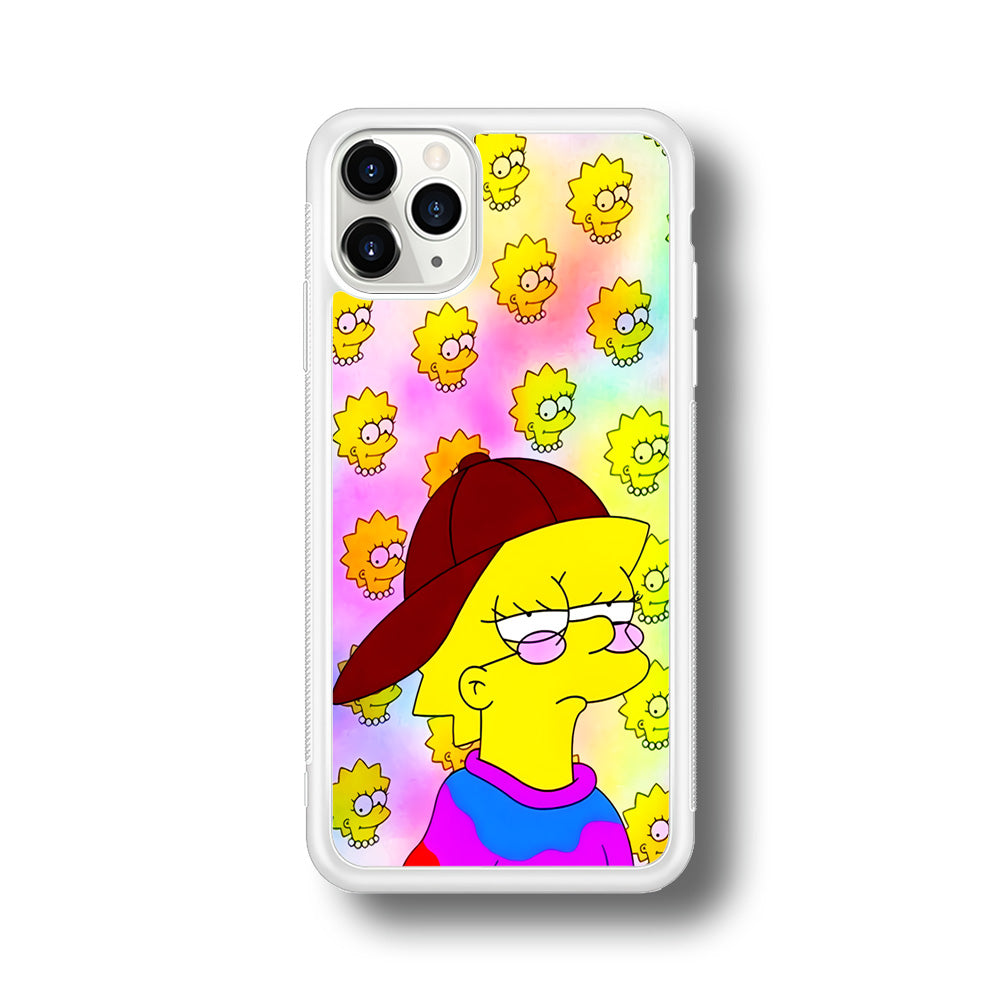 Lisa Simpson Hypebeast iPhone 11 Pro Case-Phone Case-Rubber White (2D Case)-Altracase