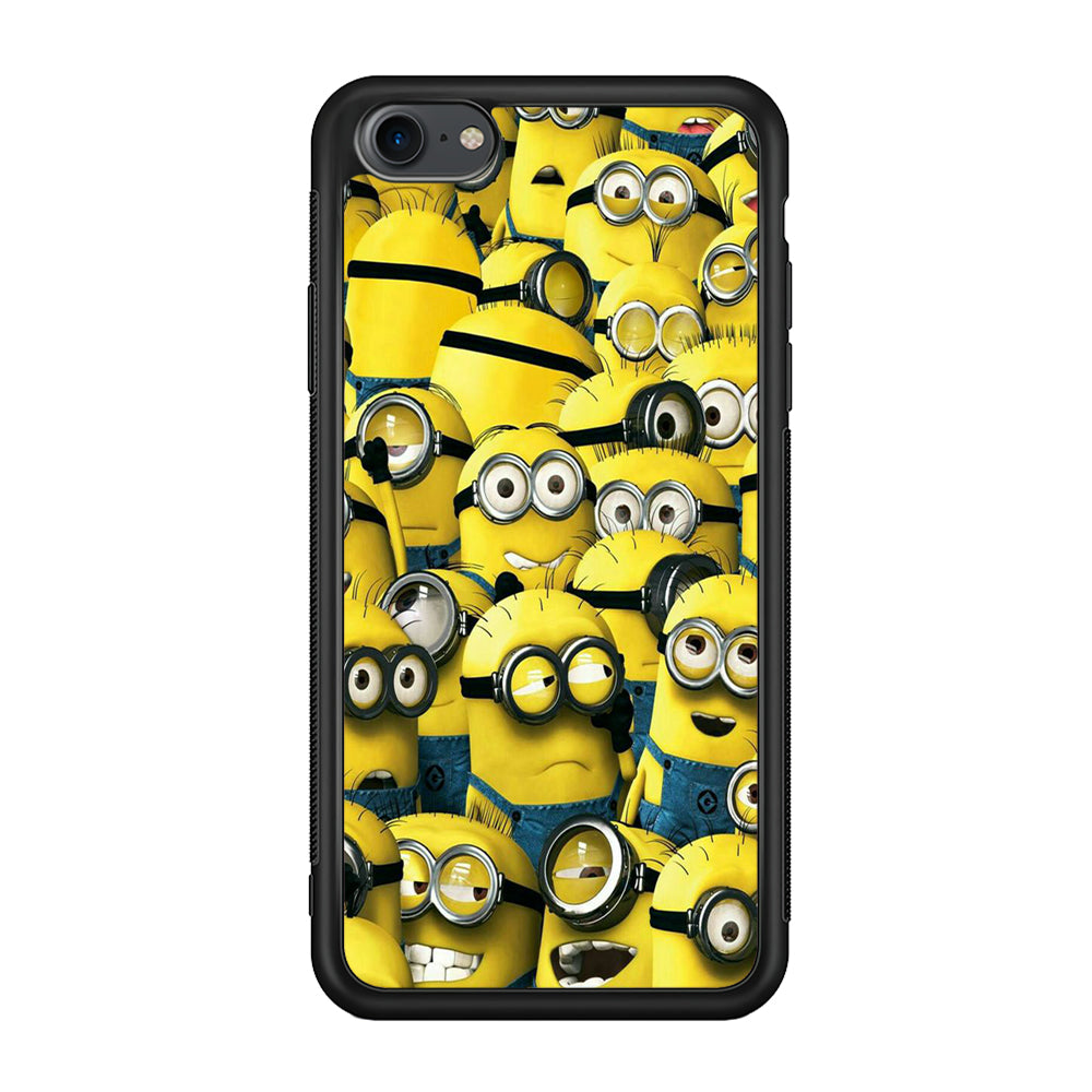 Lots of Minion iPhone 7 Case-Phone Case-Rubber Black (2D Case)-Altracase