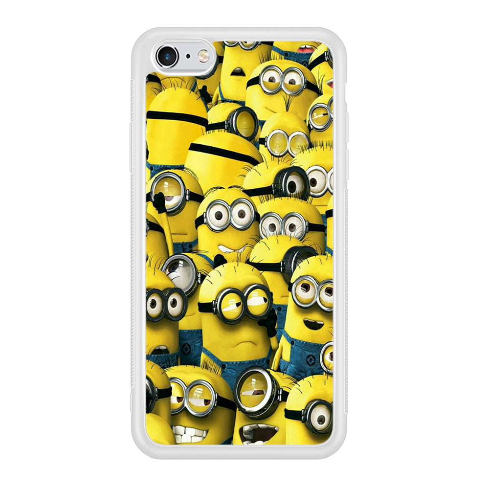 Lots of Minion iPhone 6 Plus | 6s Plus Case-Phone Case-Rubber White (2D Case)-Altracase