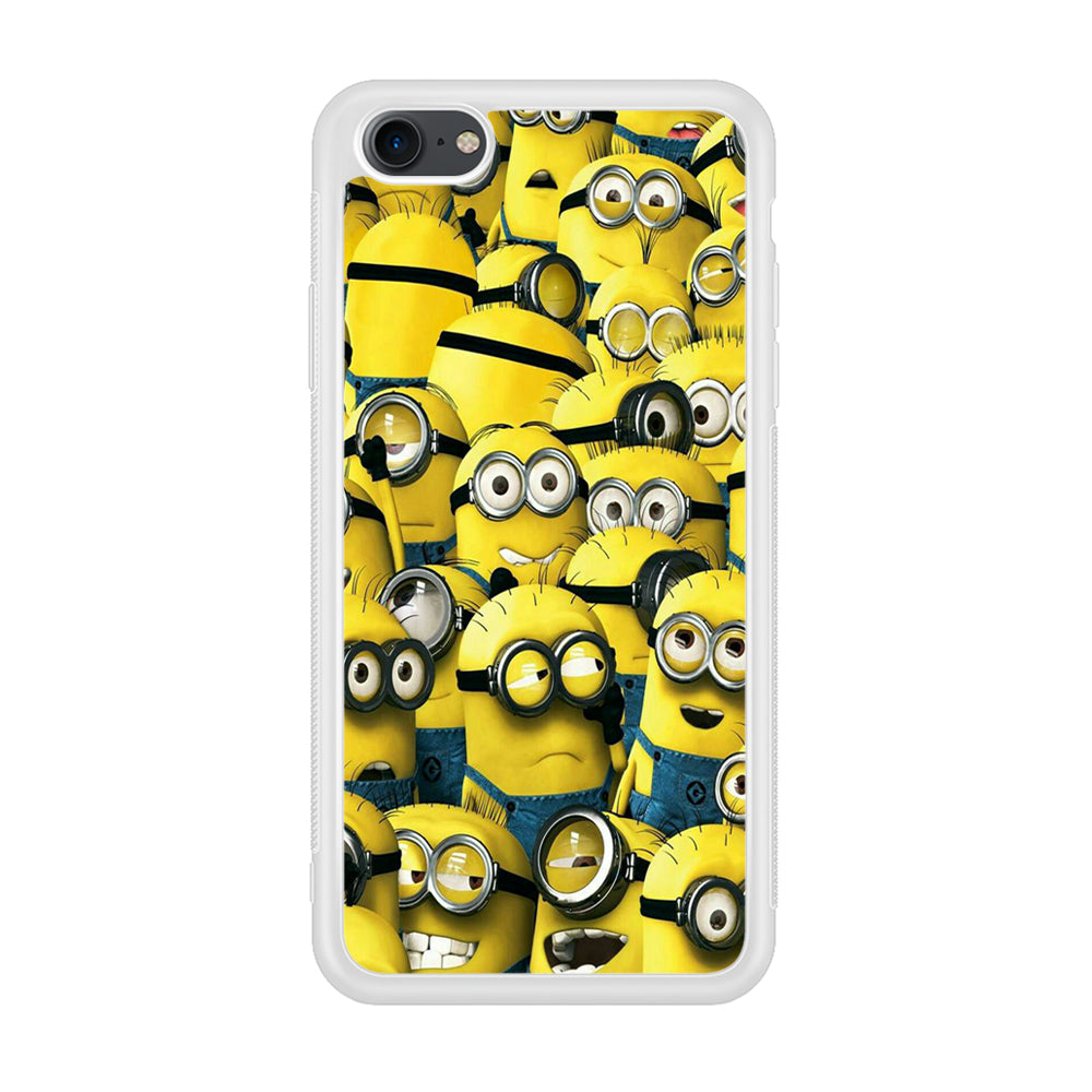 Lots of Minion iPhone 8 Case-Phone Case-Rubber White (2D Case)-Altracase