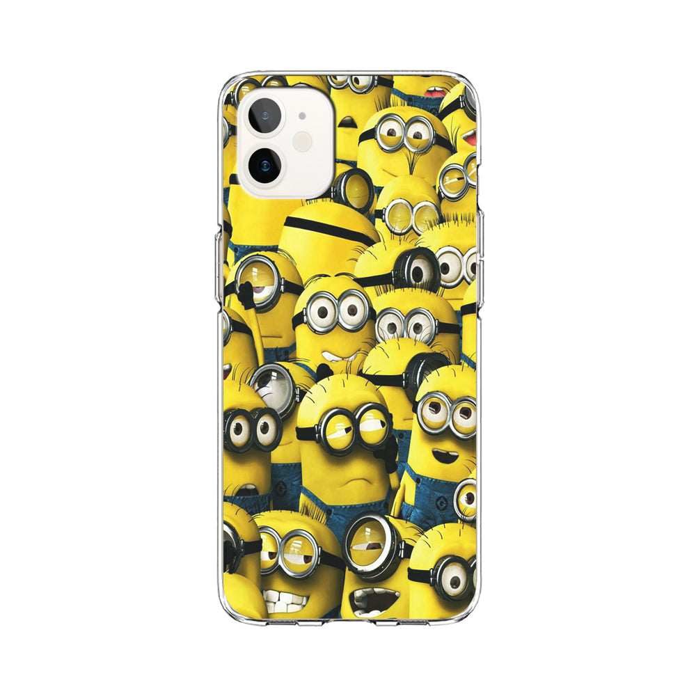Lots of Minion iPhone 12 Case-Phone Case-Clear Soft Case-Altracase