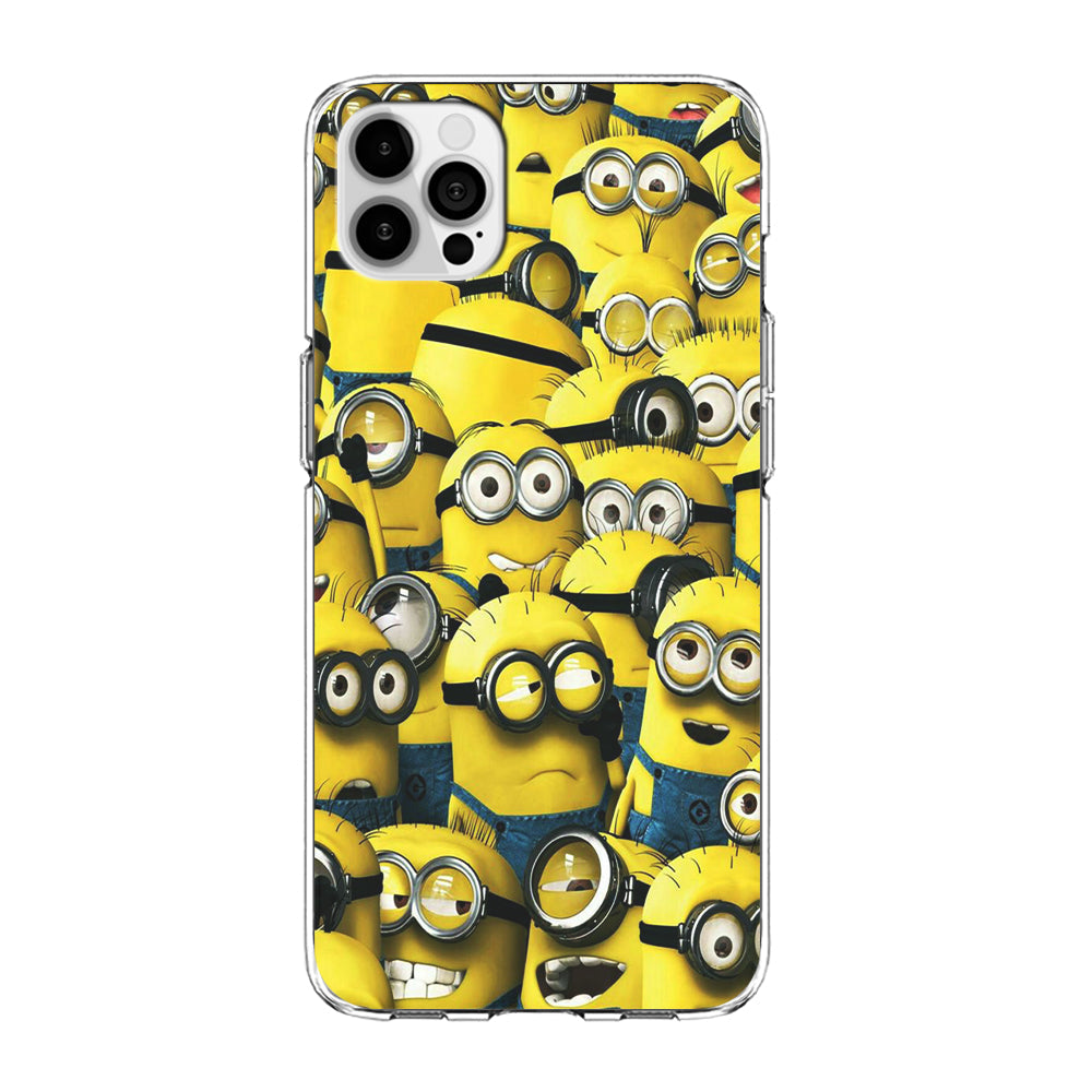 Lots of Minion iPhone 13 Pro Max Case-Phone Case-Clear Soft Case-Altracase