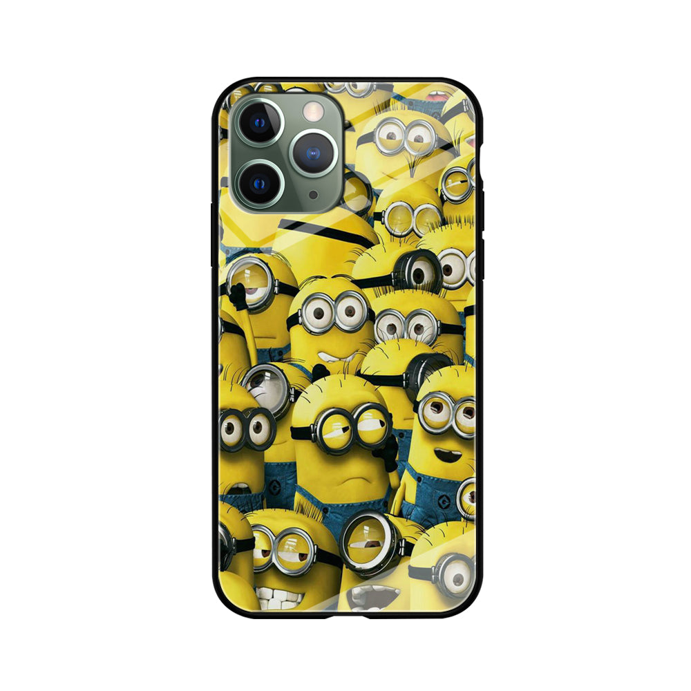 Lots of Minion iPhone 11 Pro Max Case-Phone Case-Tempered Glass Case-Altracase