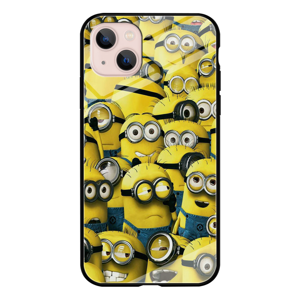 Lots of Minion iPhone 13 Case-Phone Case-Tempered Glass Case-Altracase
