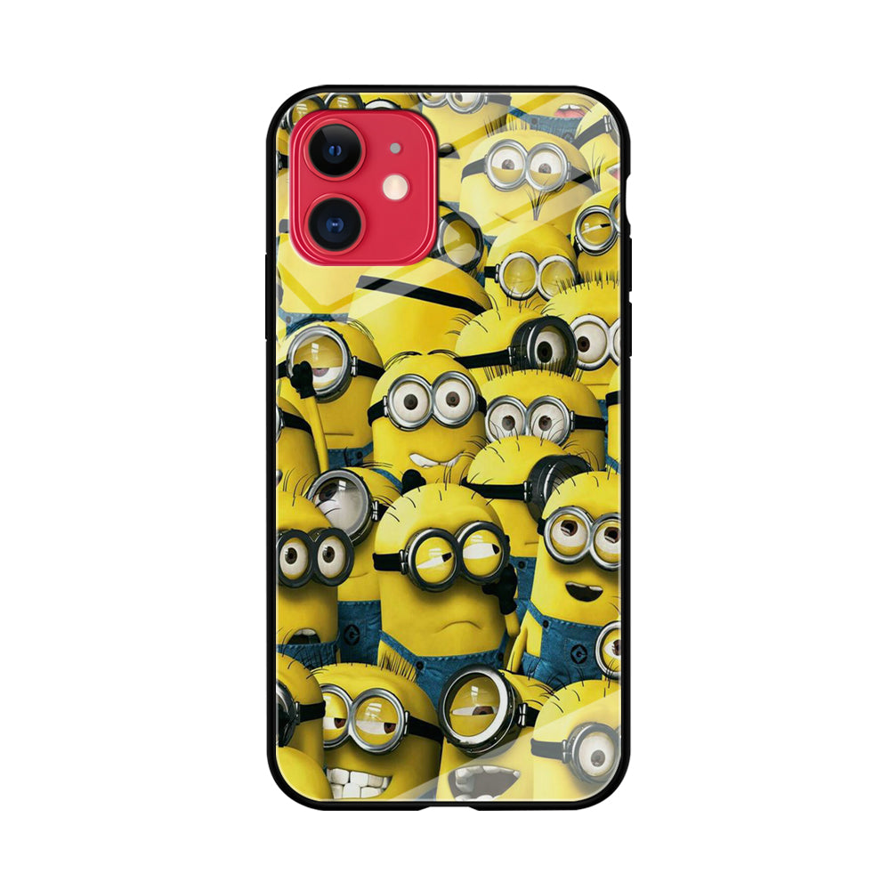 Lots of Minion iPhone 11 Case-Phone Case-Tempered Glass Case-Altracase
