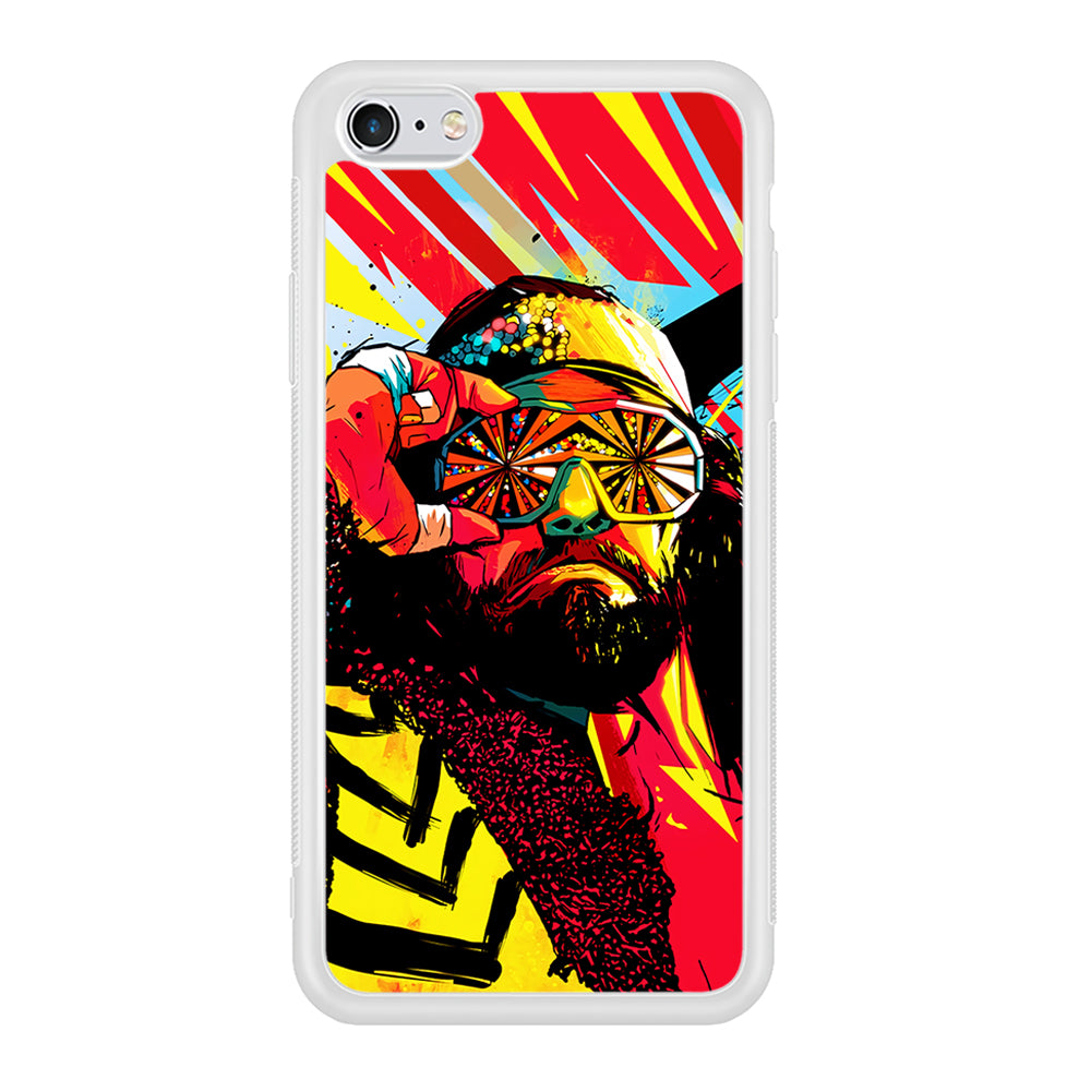 Macho Man Randy Art iPhone 6 Plus | 6s Plus Case-Phone Case-Rubber White (2D Case)-Altracase