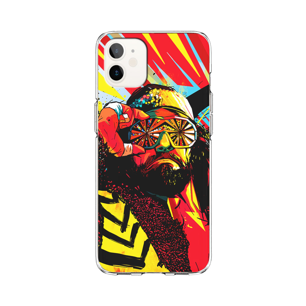 Macho Man Randy Art iPhone 12 Case-Phone Case-Clear Soft Case-Altracase