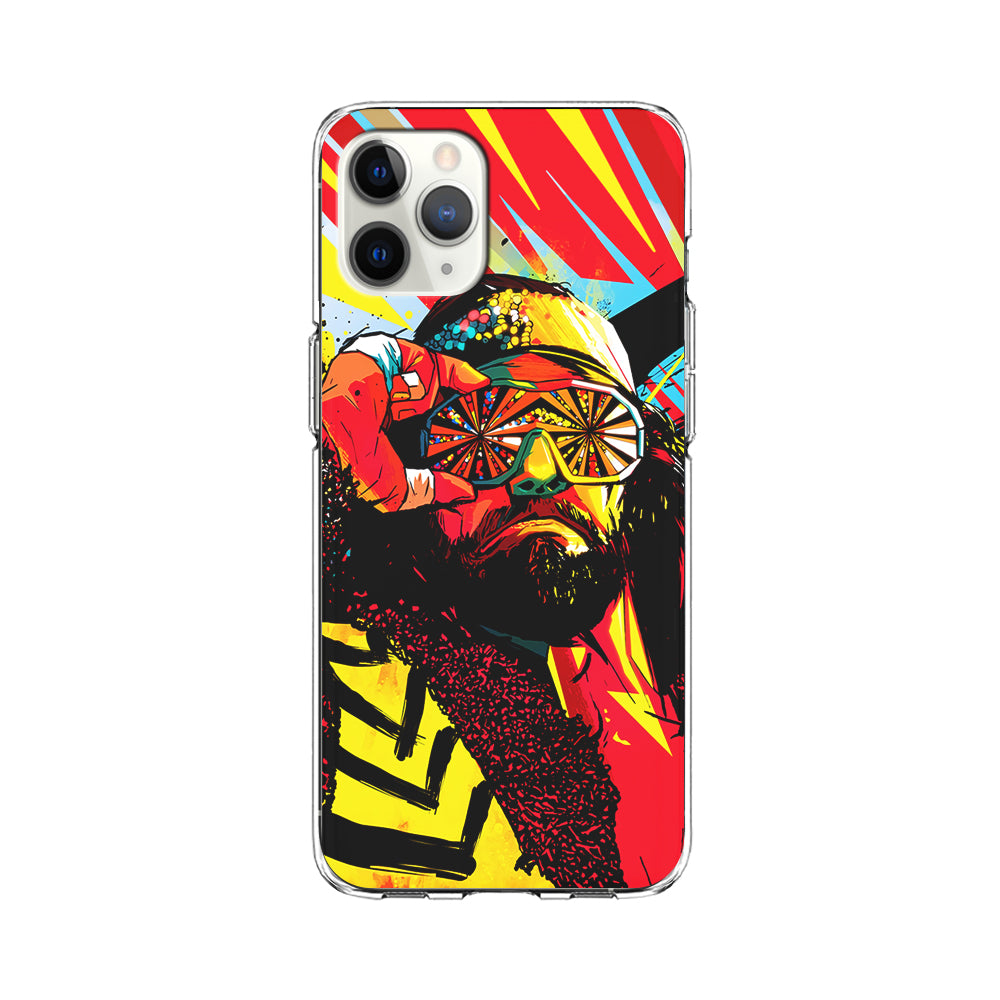 Macho Man Randy Art iPhone 11 Pro Max Case-Phone Case-Clear Soft Case-Altracase