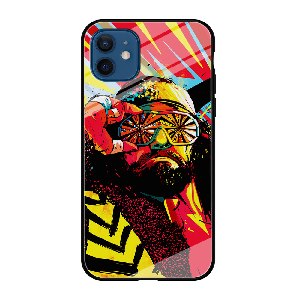 Macho Man Randy Art iPhone 12 Case-Phone Case-Tempered Glass Case-Altracase