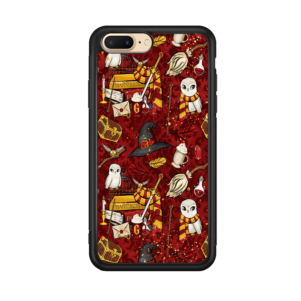 Magic Art Red iPhone 7 Plus Case-Phone Case-Rubber Black (2D Case)-Altracase