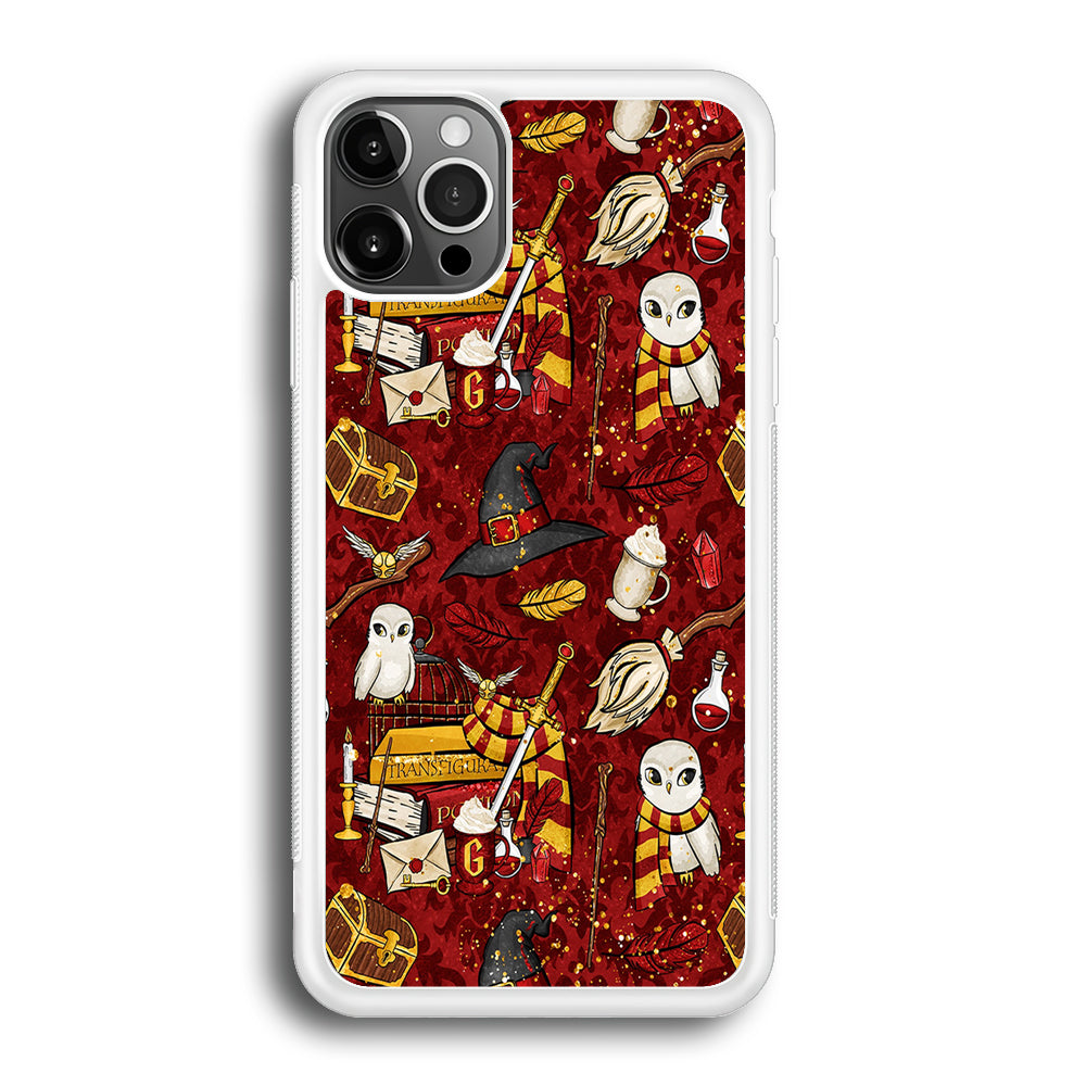 Magic Art Red iPhone 12 Pro Max Case-Phone Case-Rubber White (2D Case)-Altracase