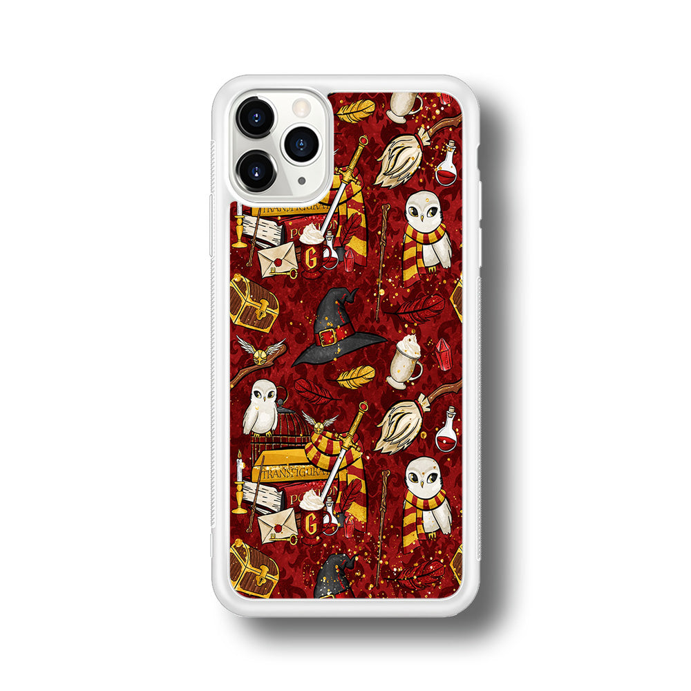 Magic Art Red iPhone 11 Pro Max Case-Phone Case-Rubber White (2D Case)-Altracase