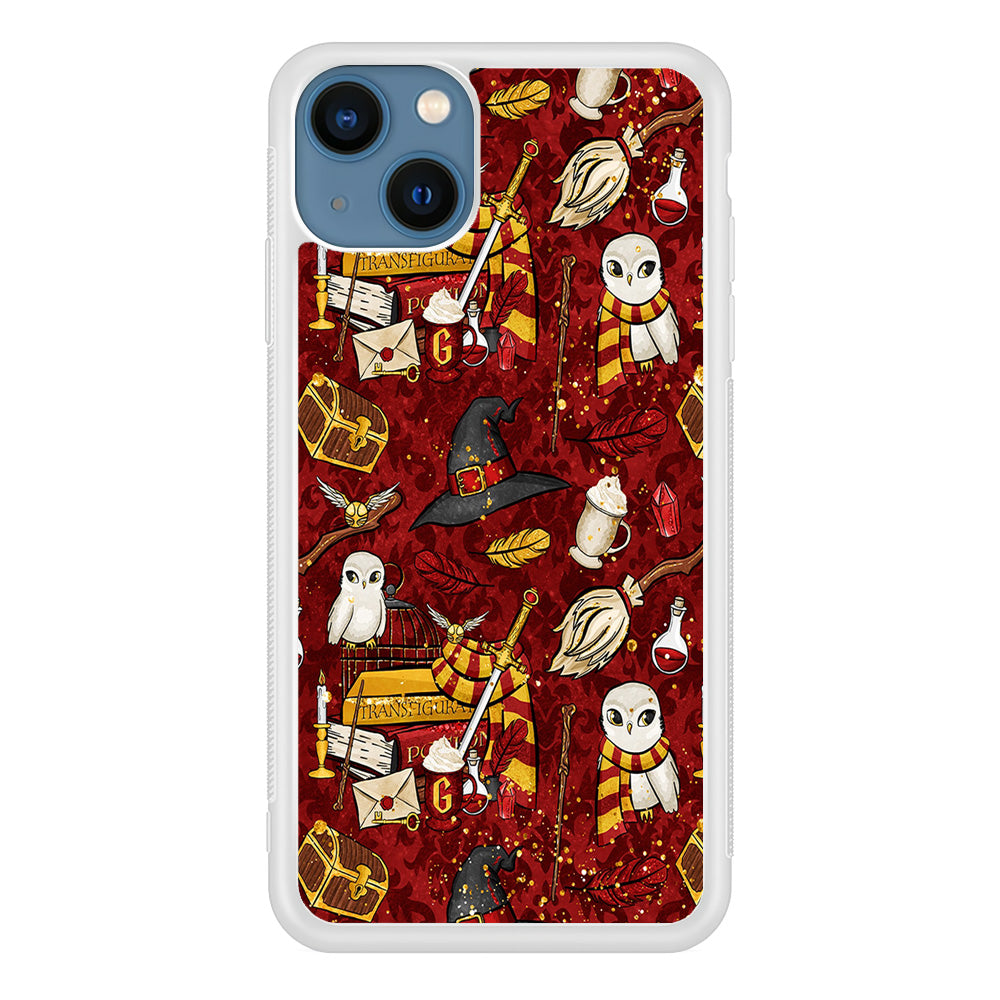 Magic Art Red iPhone 13 Mini Case-Phone Case-Rubber White (2D Case)-Altracase