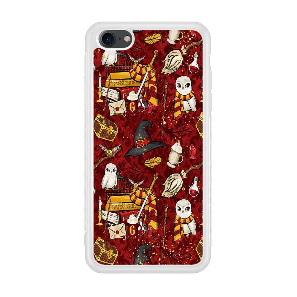 Magic Art Red iPhone 7 Case-Phone Case-Rubber White (2D Case)-Altracase