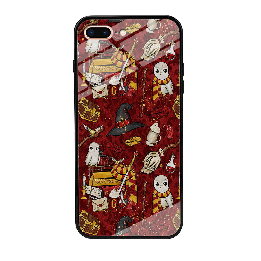 Magic Art Red iPhone 7 Plus Case-Phone Case-Tempered Glass Case-Altracase
