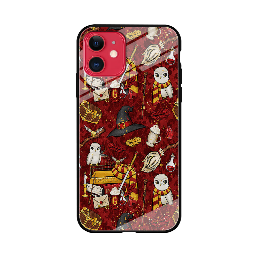 Magic Art Red iPhone 11 Case-Phone Case-Tempered Glass Case-Altracase