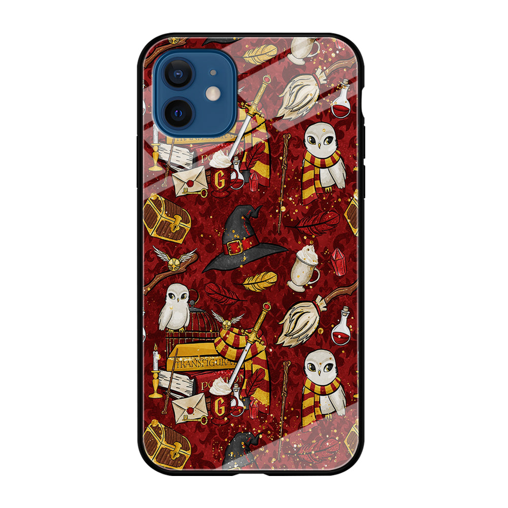 Magic Art Red iPhone 12 Case-Phone Case-Tempered Glass Case-Altracase