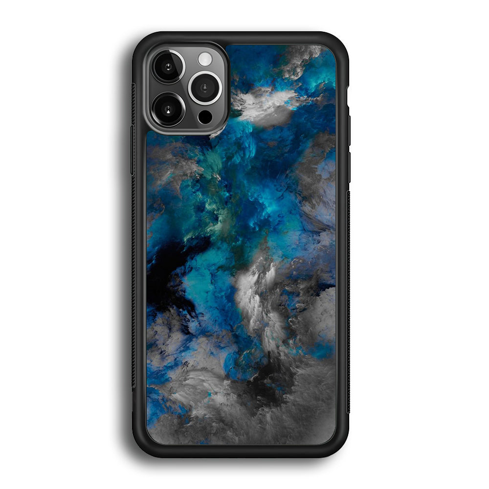Marble Pattern 016 iPhone 12 Pro Max Case-Phone Case-Rubber Black (2D Case)-Altracase