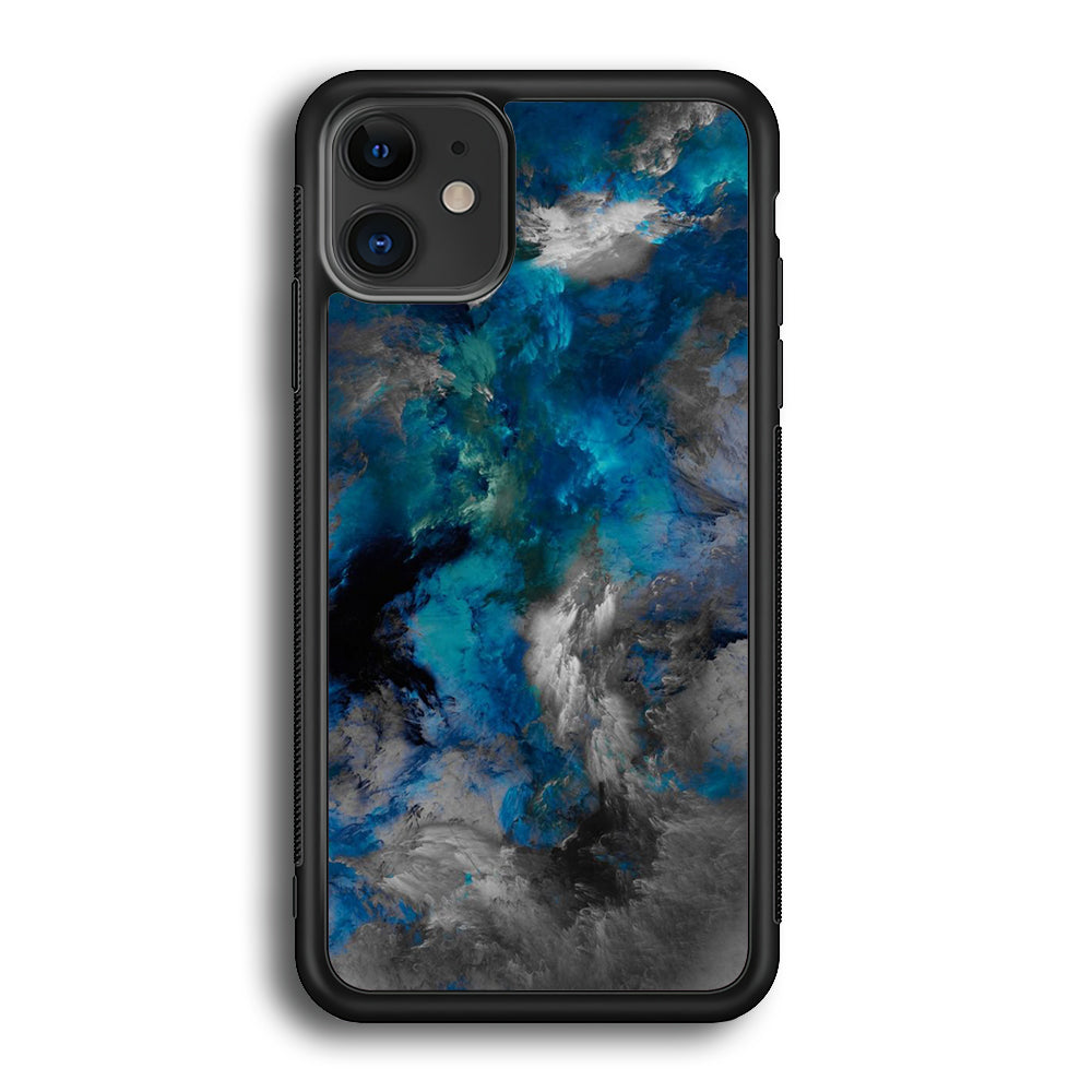 Marble Pattern 016 iPhone 12 Case-Phone Case-Rubber Black (2D Case)-Altracase
