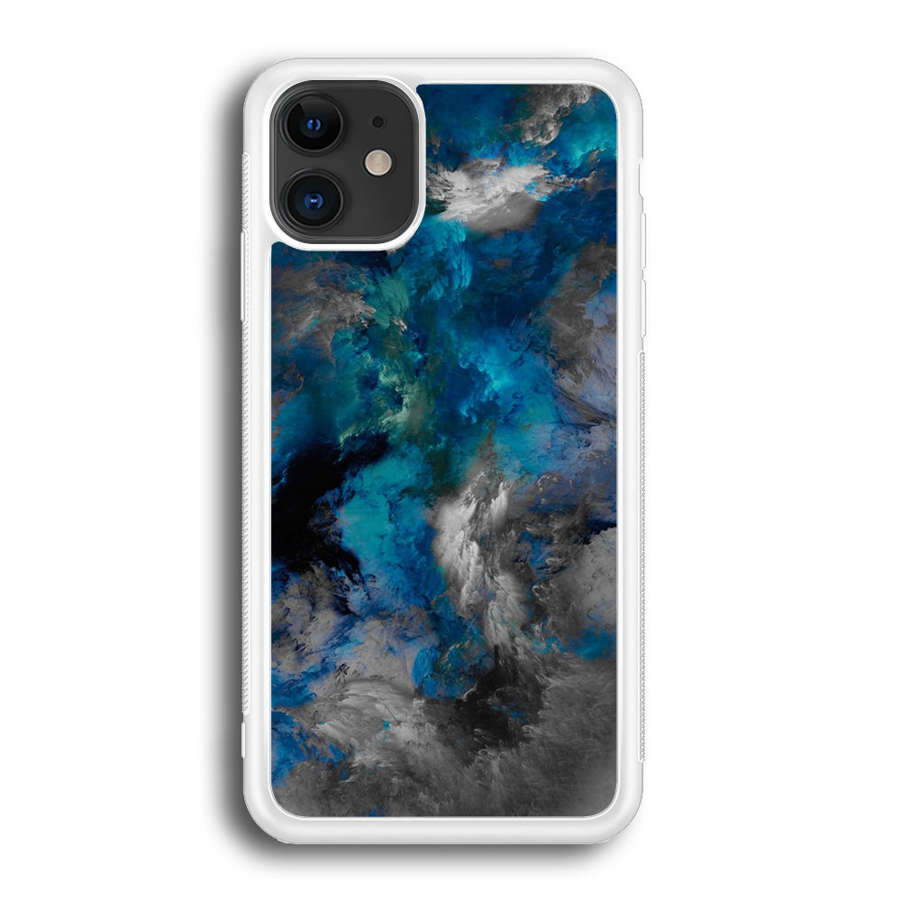 Marble Pattern 016 iPhone 12 Case-Phone Case-Rubber White (2D Case)-Altracase