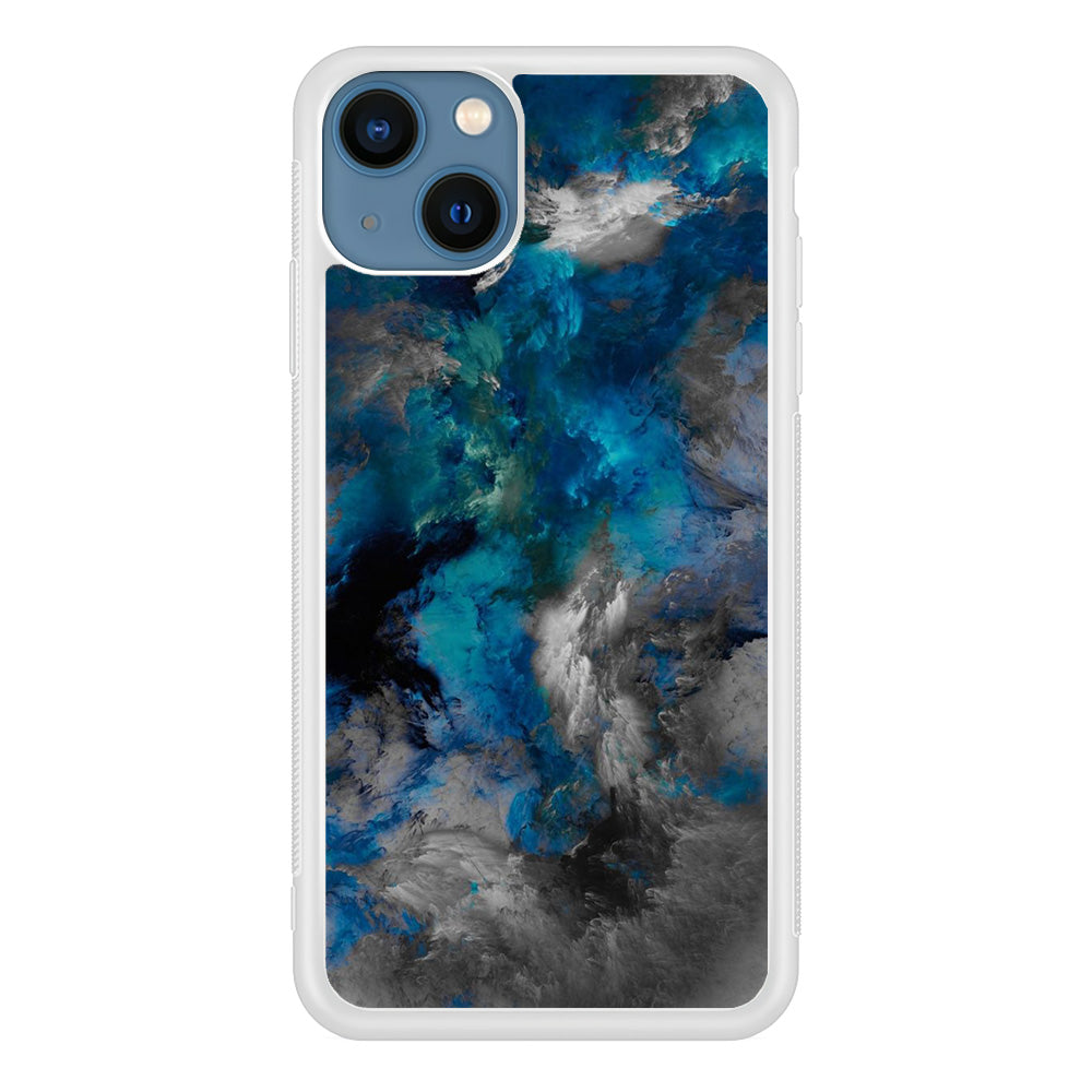 Marble Pattern 016 iPhone 13 Case-Phone Case-Rubber White (2D Case)-Altracase