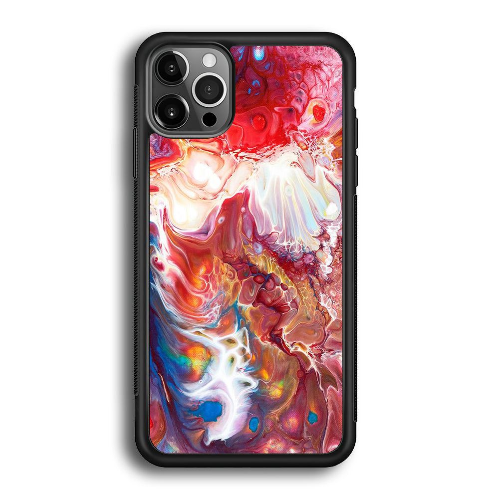 Marble Pattern 025 iPhone 12 Pro Max Case-Phone Case-Rubber Black (2D Case)-Altracase