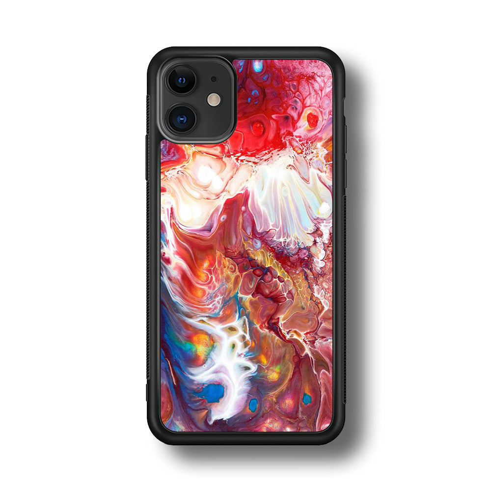 Marble Pattern 025 iPhone 11 Case-Phone Case-Rubber Black (2D Case)-Altracase