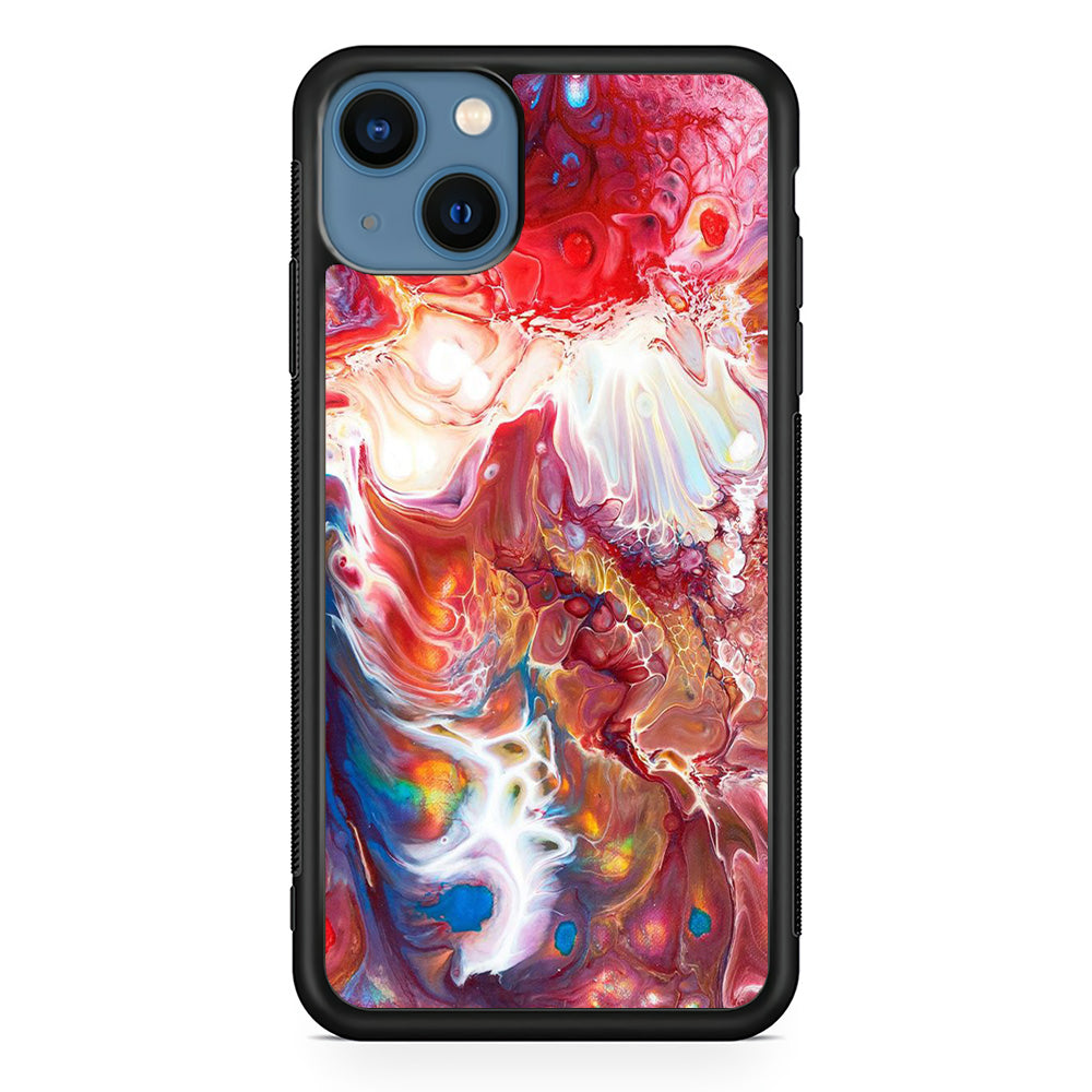 Marble Pattern 025 iPhone 13 Case-Phone Case-Rubber Black (2D Case)-Altracase