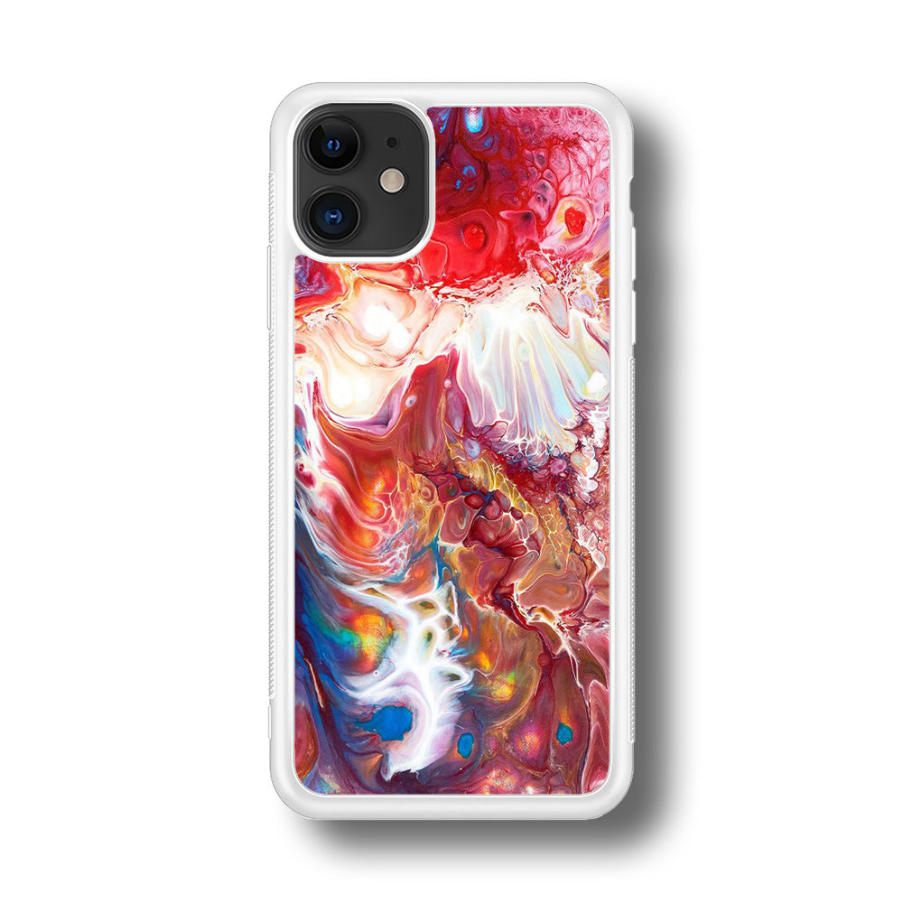 Marble Pattern 025 iPhone 11 Case-Phone Case-Rubber White (2D Case)-Altracase