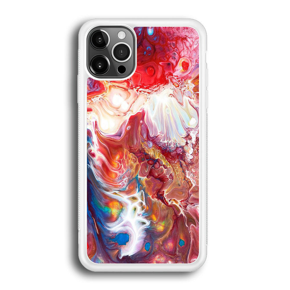 Marble Pattern 025 iPhone 12 Pro Max Case-Phone Case-Rubber White (2D Case)-Altracase