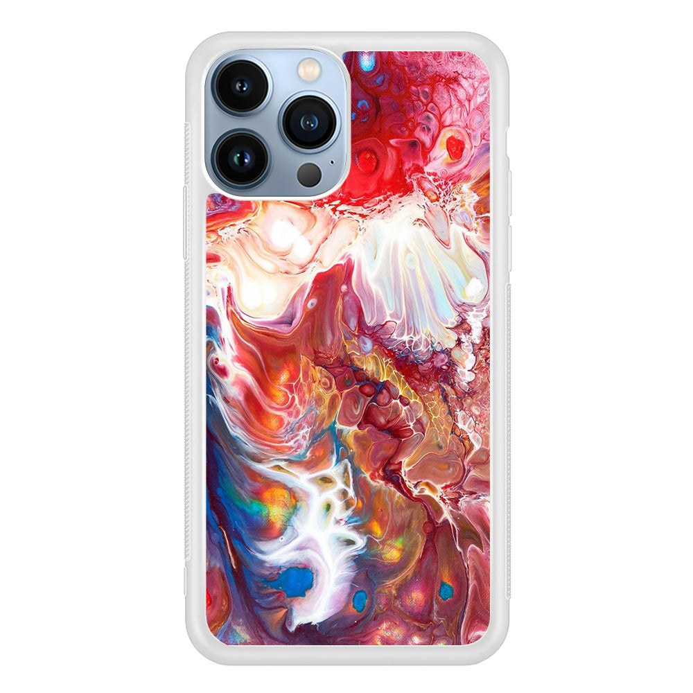 Marble Pattern 025 iPhone 15 Pro Case-Phone Case-Rubber White (2D Case)-Altracase