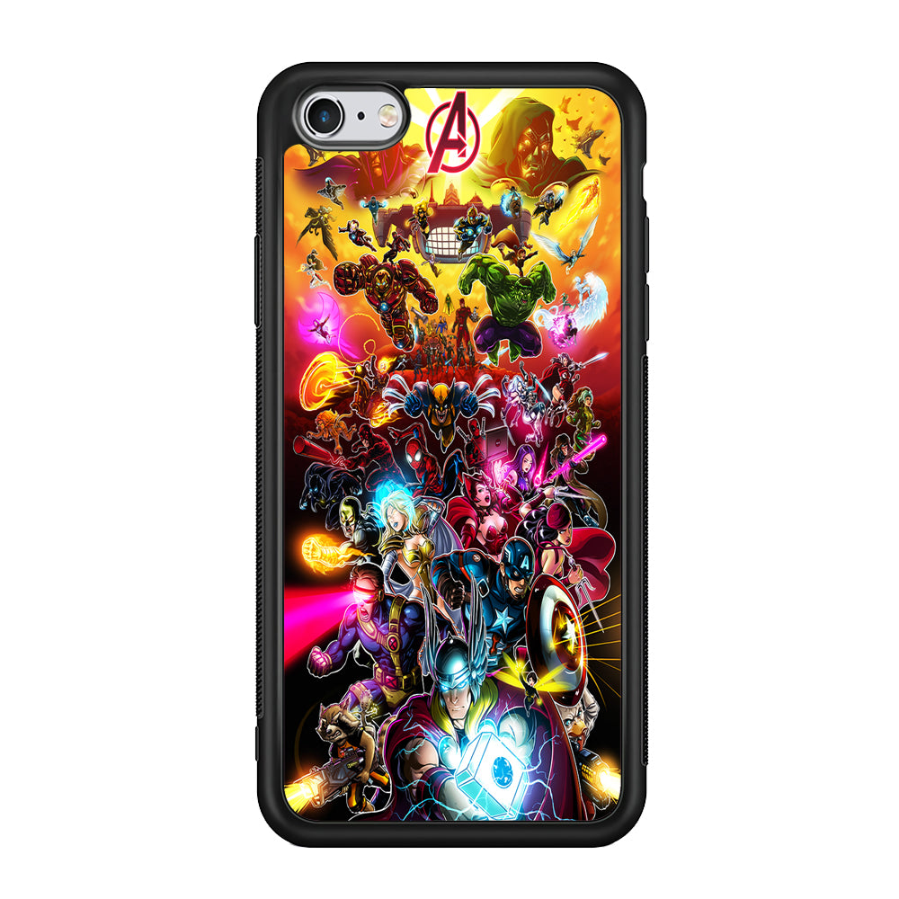 Marvel Avengers Alliance Assemble iPhone 6 Plus | 6s Plus Case-Phone Case-Rubber Black (2D Case)-Altracase