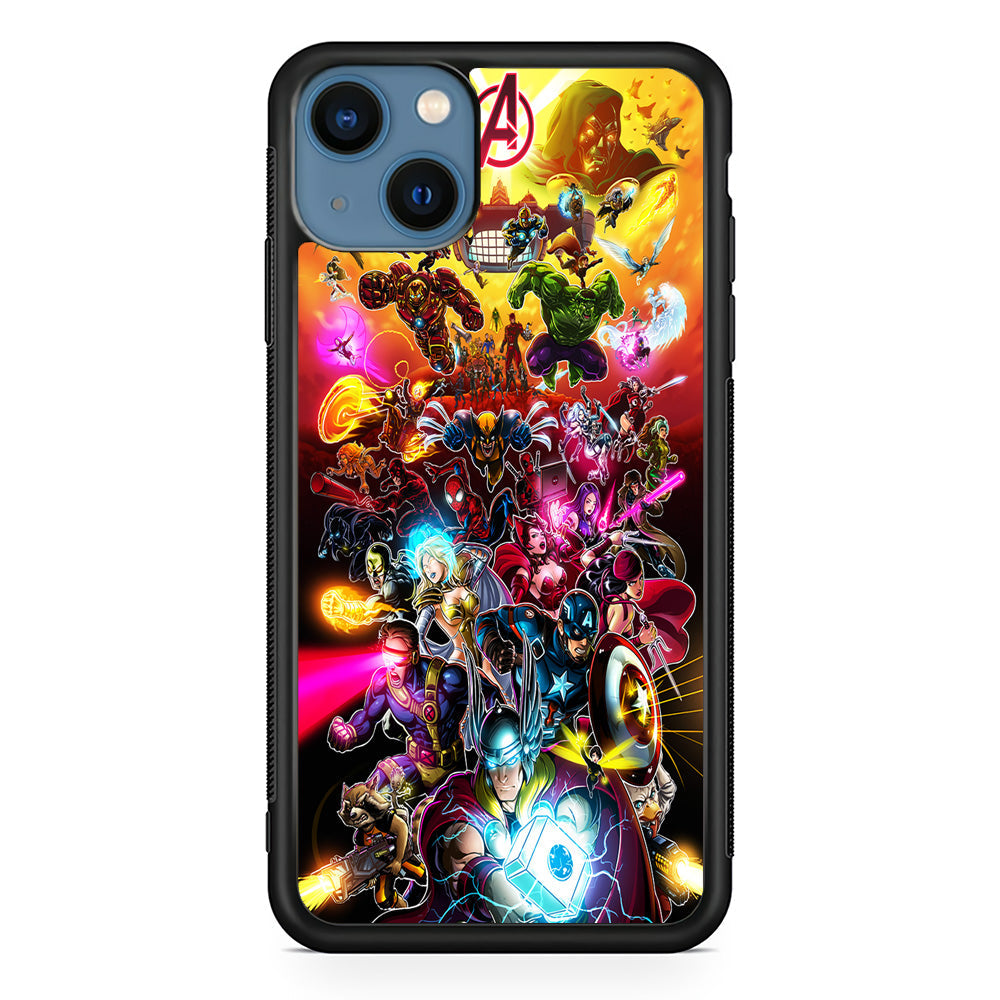 Marvel Avengers Alliance Assemble iPhone 13 Case-Phone Case-Rubber Black (2D Case)-Altracase
