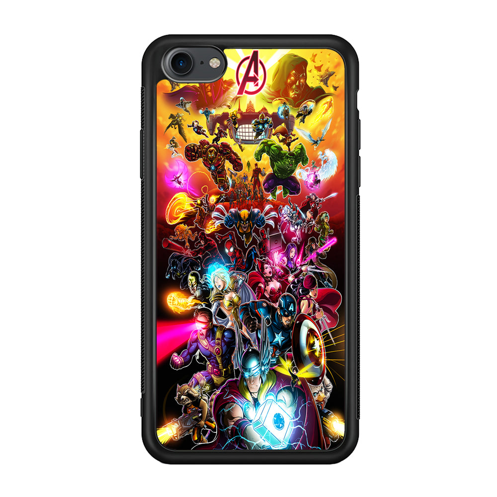 Marvel Avengers Alliance Assemble iPhone 7 Case-Phone Case-Rubber Black (2D Case)-Altracase