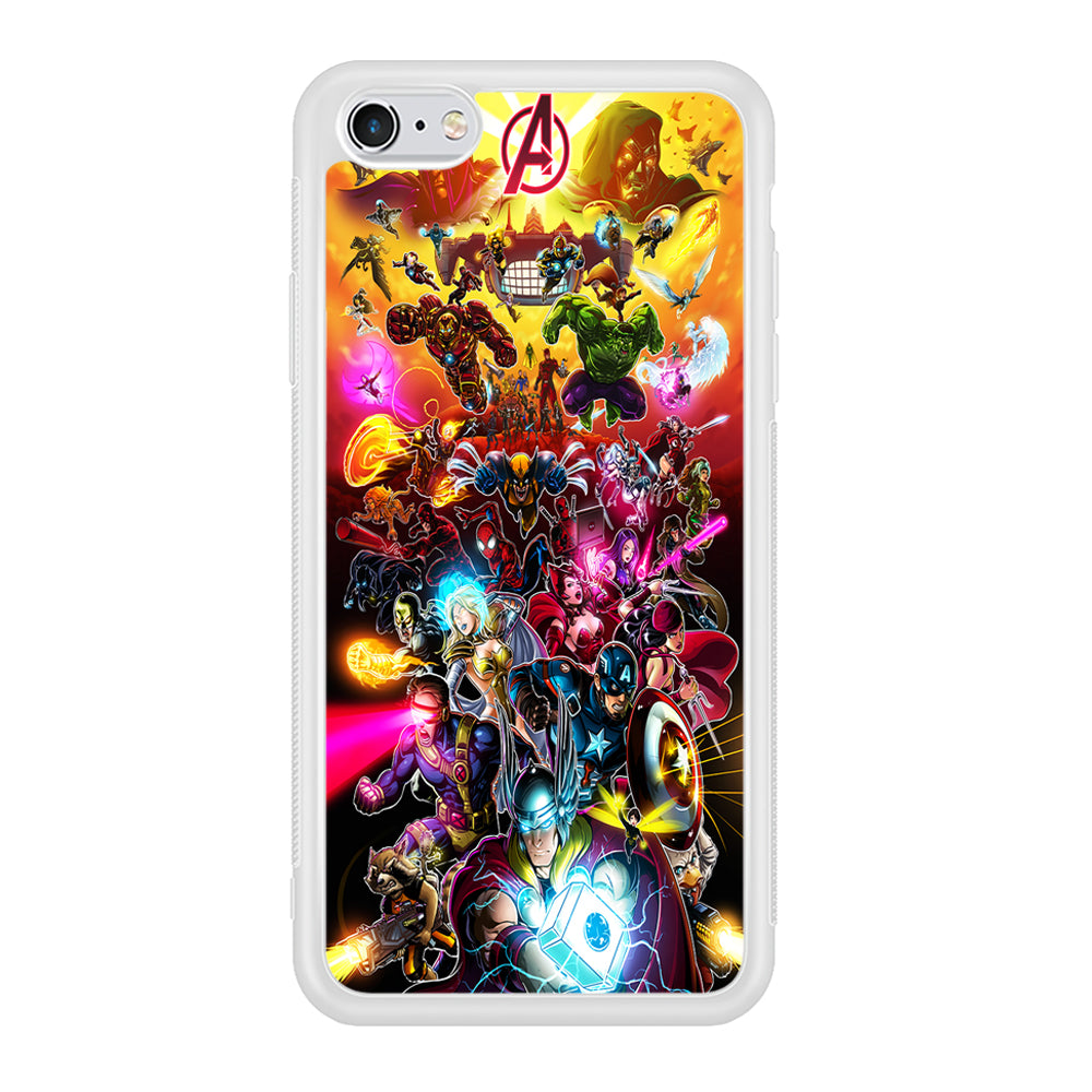 Marvel Avengers Alliance Assemble iPhone 6 Plus | 6s Plus Case-Phone Case-Rubber White (2D Case)-Altracase