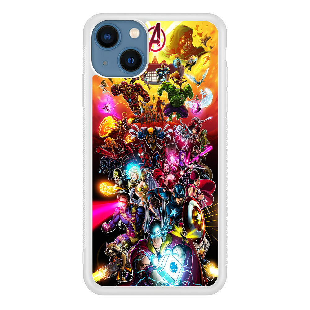 Marvel Avengers Alliance Assemble iPhone 13 Case-Phone Case-Rubber White (2D Case)-Altracase