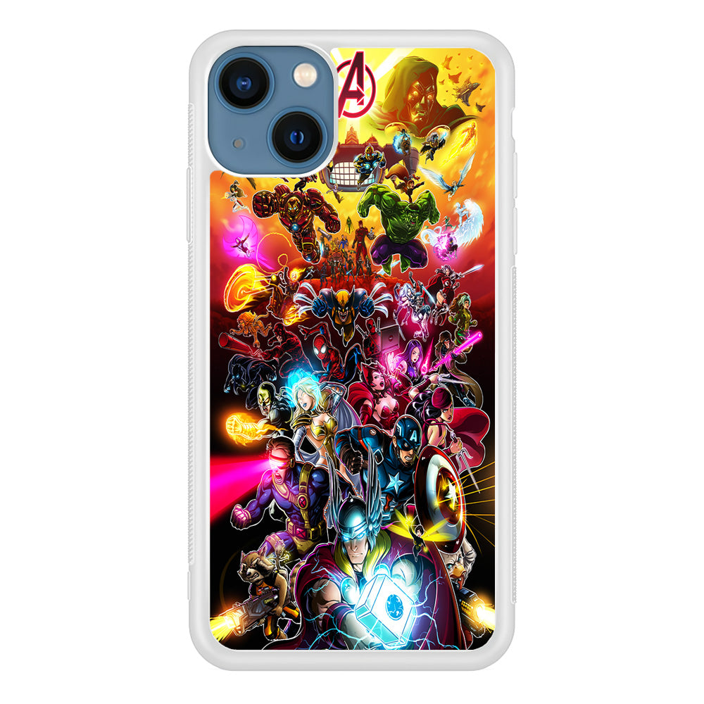 Marvel Avengers Alliance Assemble iPhone 13 Mini Case-Phone Case-Rubber White (2D Case)-Altracase