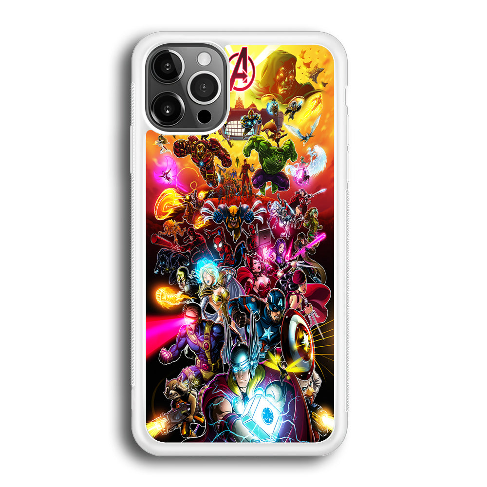 Marvel Avengers Alliance Assemble iPhone 12 Pro Max Case-Phone Case-Rubber White (2D Case)-Altracase