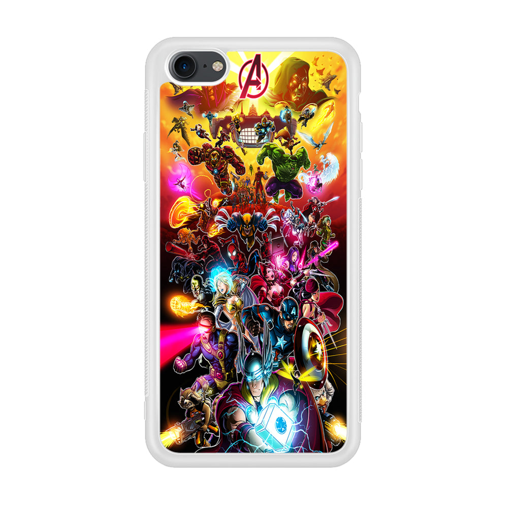Marvel Avengers Alliance Assemble iPhone 7 Case-Phone Case-Rubber White (2D Case)-Altracase