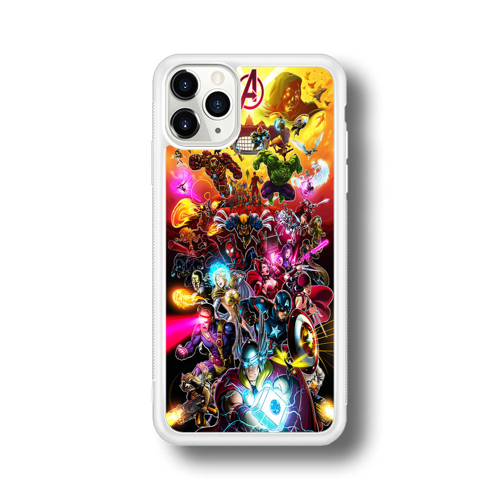 Marvel Avengers Alliance Assemble iPhone 11 Pro Max Case-Phone Case-Rubber White (2D Case)-Altracase
