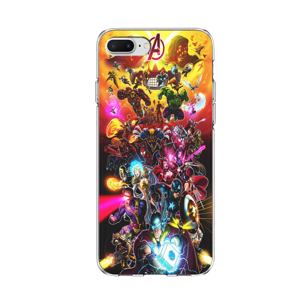 Marvel Avengers Alliance Assemble iPhone 8 Plus Case-Phone Case-Clear Soft Case-Altracase