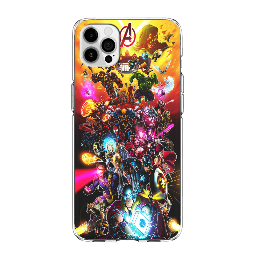 Marvel Avengers Alliance Assemble iPhone 15 Pro Case-Phone Case-Clear Soft Case-Altracase