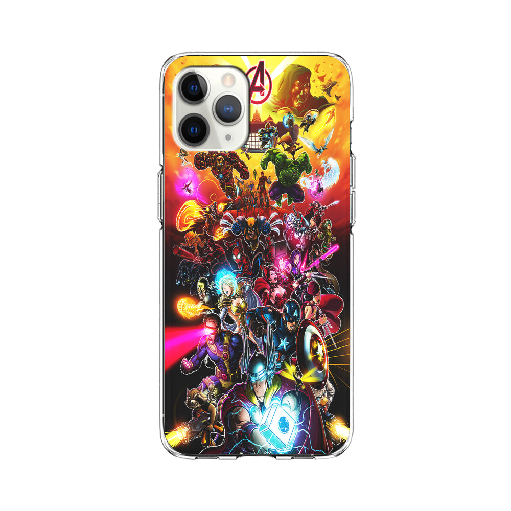 Marvel Avengers Alliance Assemble iPhone 11 Pro Max Case-Phone Case-Clear Soft Case-Altracase